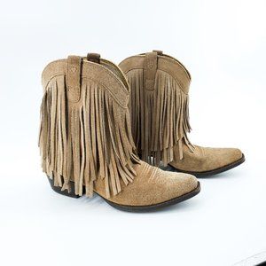 Ariat Children's Gold Rush Fringed Cowgirl Boots 4